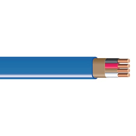 NM-B Non-Metallic Building Cable, Copper, 14 AWG, 3C with Ground, Blue, Solid, 25 ft MPN:63946921