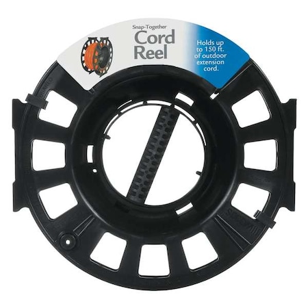 Cord Storage Reel, Hand Operated, No Configuration, 16 AWG, Black Reel Color, No Cord Length MPN:82870