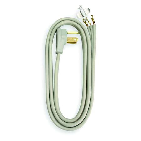 Dryer Power Cord, 6 ft, Gray, 10 AWG MPN:9126SW8809