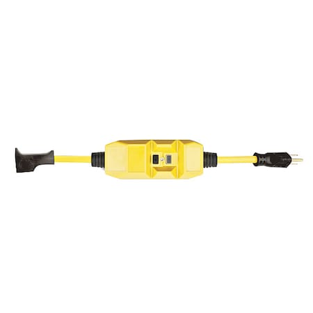 GFCI, Yellow, 2 ft, 1 Outlet, 12 AWG MPN:26000011-6