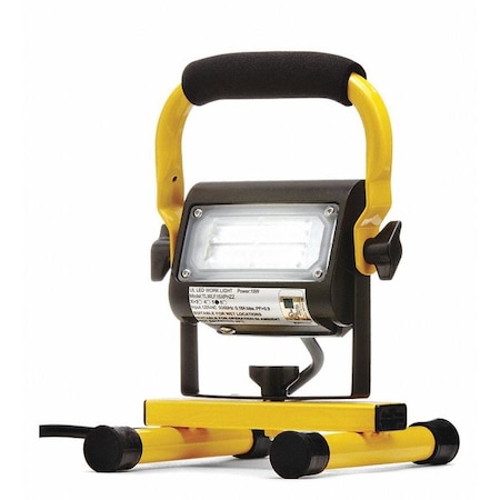 Temporary Job Site Light, 1440 lm, Bk/Yl MPN:411015