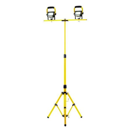 Temporary Job Site Light, 2880 lm, Bk/Yl MPN:411315