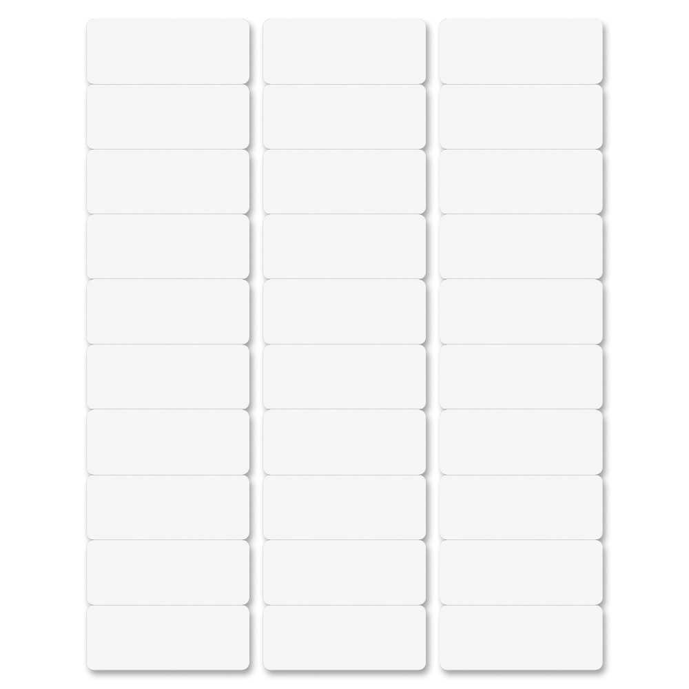Business Source Multipurpose Address Labels - 1inx 2 5/8in - Permanent Adhesive - Laser, Inkjet - Bright White - 98110 MPN:98110