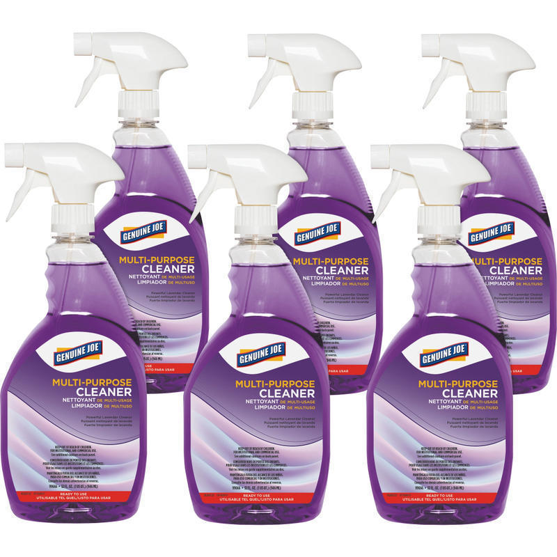 Genuine Joe Multi-purpose Cleaner, Ready-To-Use, 32 fl oz (1 quart), Lavender Scent, Case of 12 - 99666CT MPN:99666CT