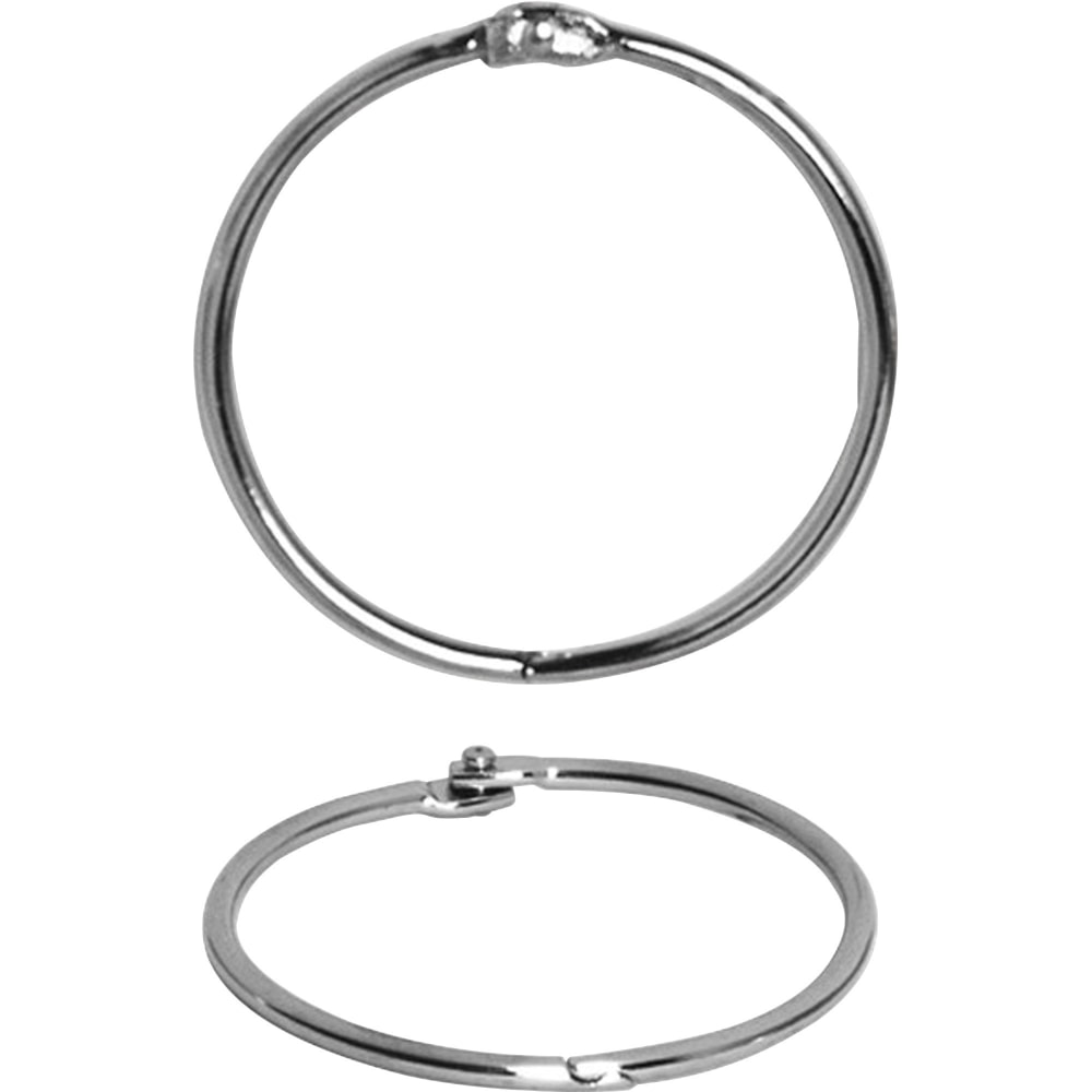 Business Source Standard Book Rings - 2in Diameter - Silver - Nickel Plated - 250 / Bundle MPN:01439BD