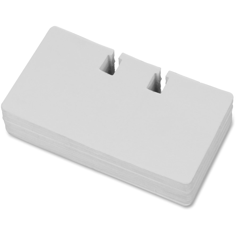 Lorell Desktop Rotary Card File Refills - For 4in x 2.13in Size Card - White (Min Order Qty 28) MPN:01034