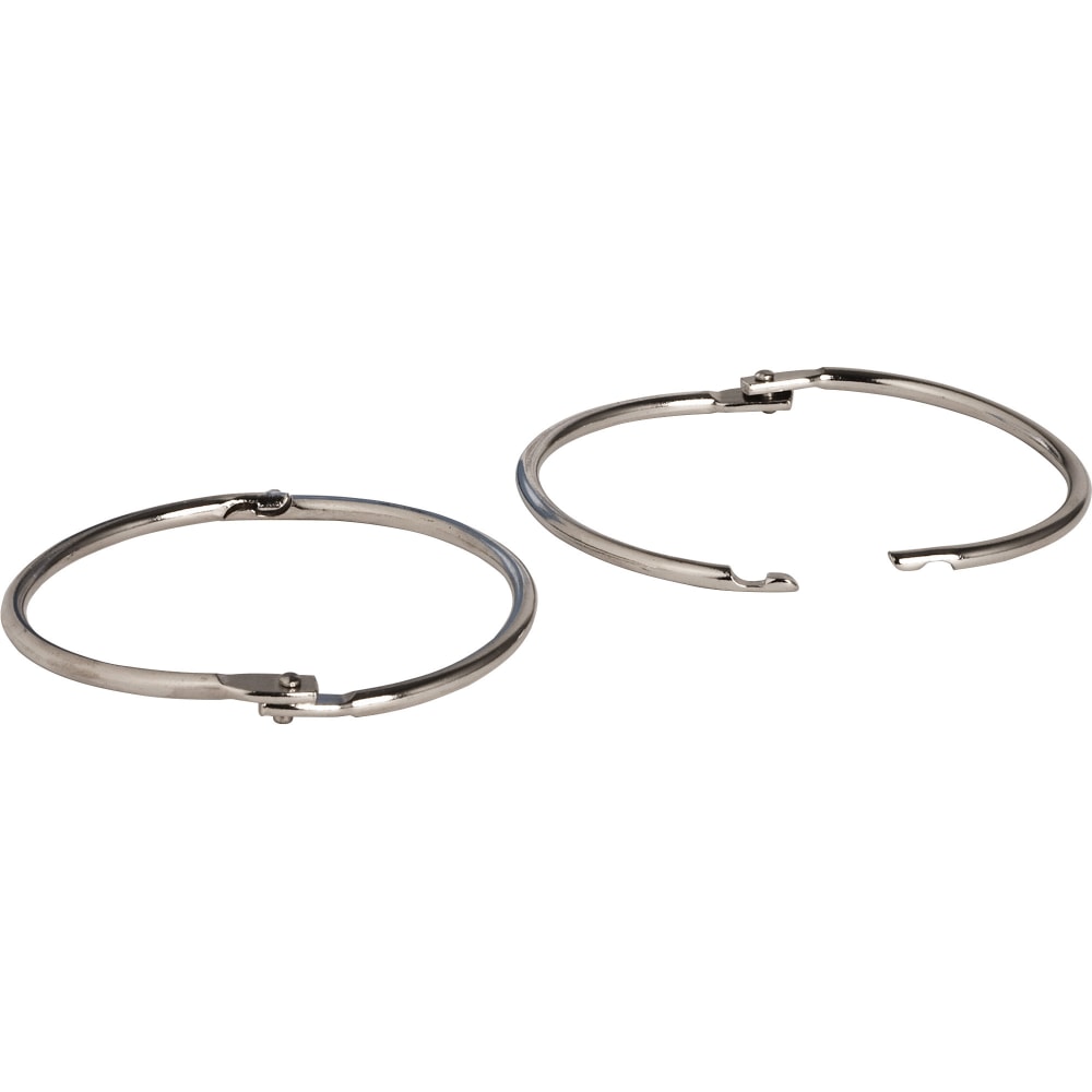 Sparco Book Rings, 3in Diameter, Silver, Box Of 10 MPN:01441