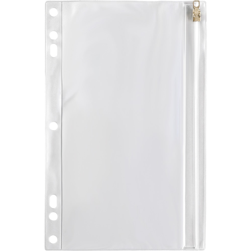 Sparco Vinyl Ring Binder Pocket, 6in x 9 1/2in, Clear MPN:01606