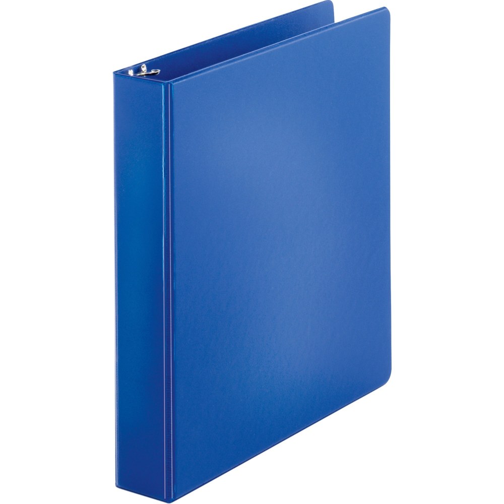 Business Source Basic 3-Ring Binder, 1 1/2in Round Rings, Dark Blue MPN:28551