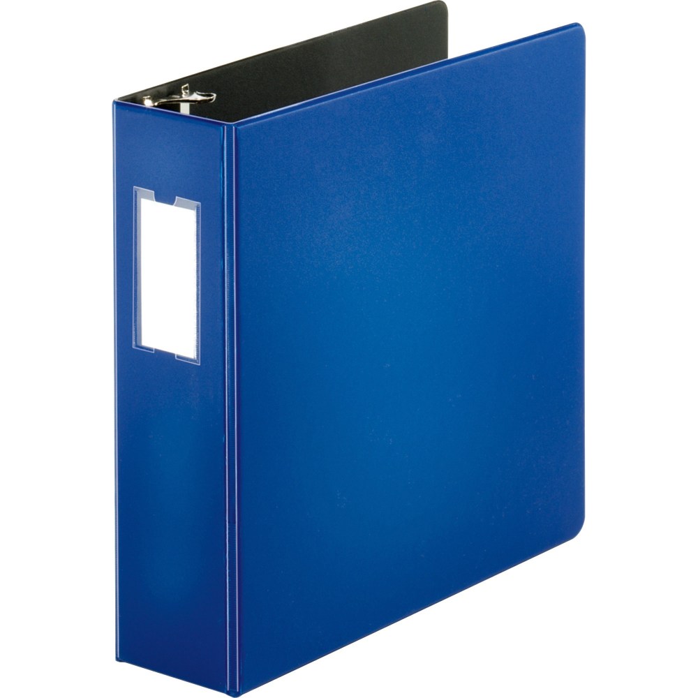 Business Source 3-Ring Binder, 3in D-Rings, Blue MPN:33115