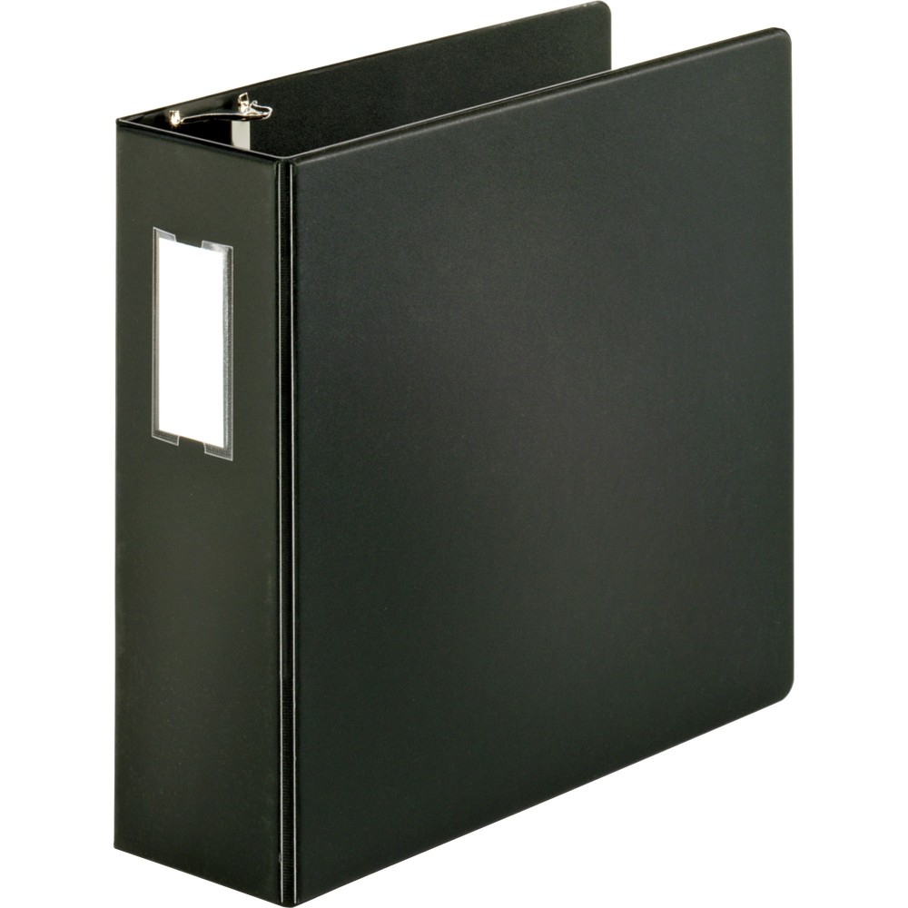 Business Source Slanted D-ring Binders - 4in Binder Capacity - 3x D-Ring Fastener(s) - 2 Internal Pocket(s) - 33117 MPN:33117