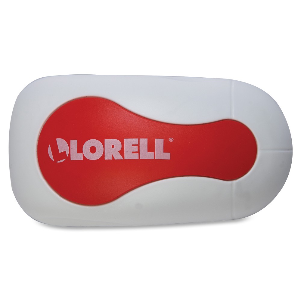 Lorell Magnetic Rare Earth Dry-Erase Board Eraser, Red/White (Min Order Qty 6) MPN:52559
