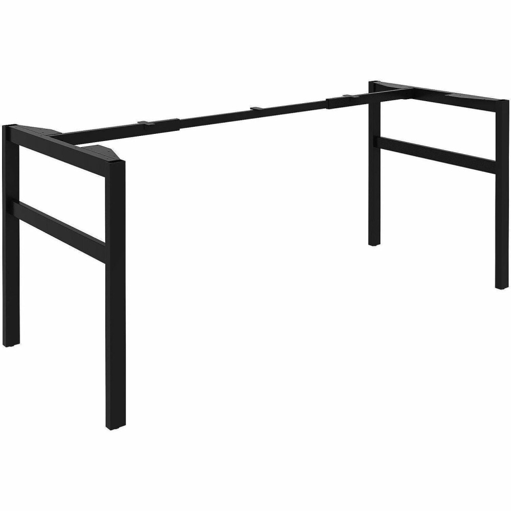 Lorell Table Base - Powder Coated H-shaped, Black Base - 28.50in Height x 71.60in Width x 29.10in Depth - Metal Base Material - 1 Each MPN:16281