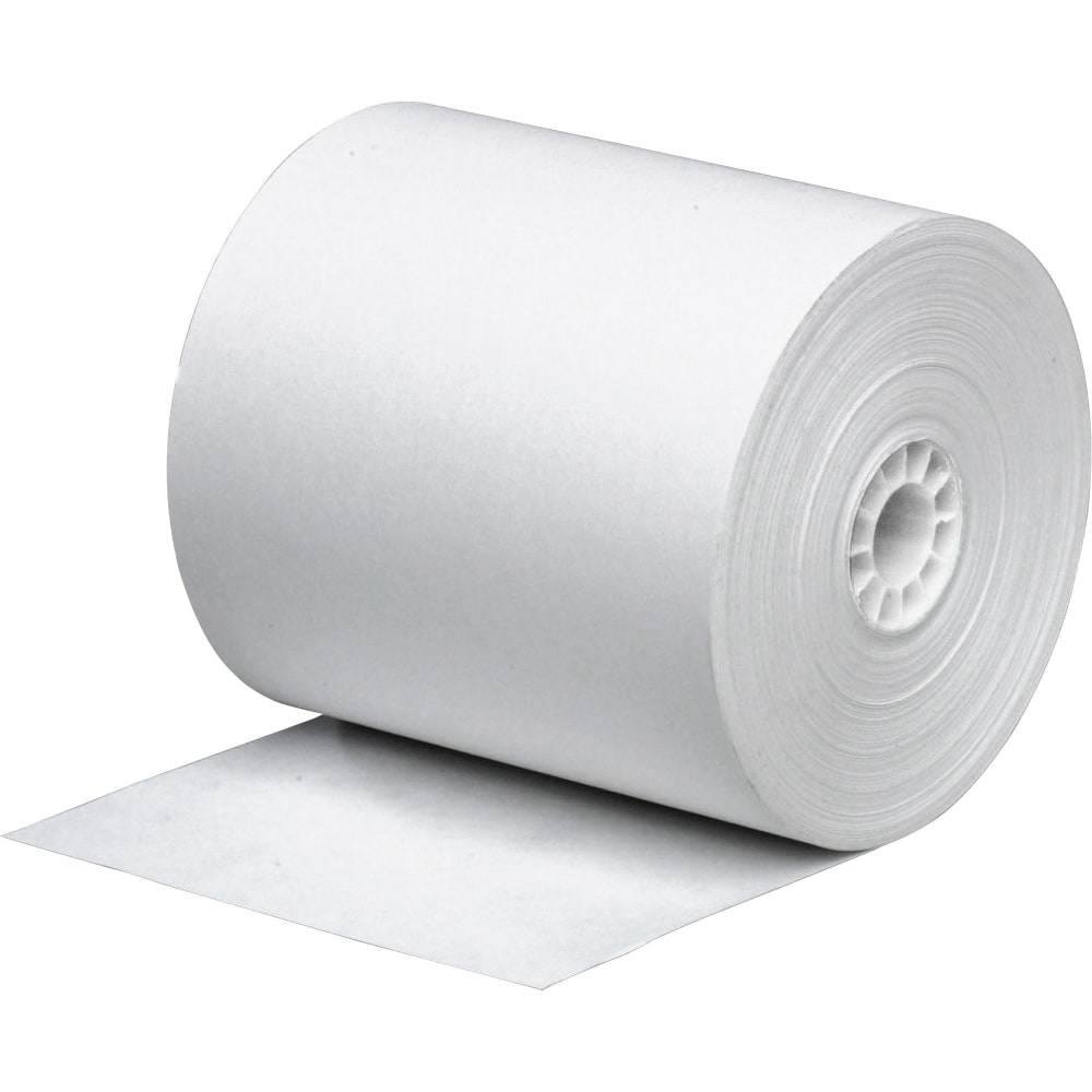 Business Source Single-ply 150ft Machine Paper Rolls - 2 1/4in x 150 ft - 3 / Pack - Sustainable Forestry Initiative (SFI) - Lint-free - White (Min Order Qty 6) MPN:31820