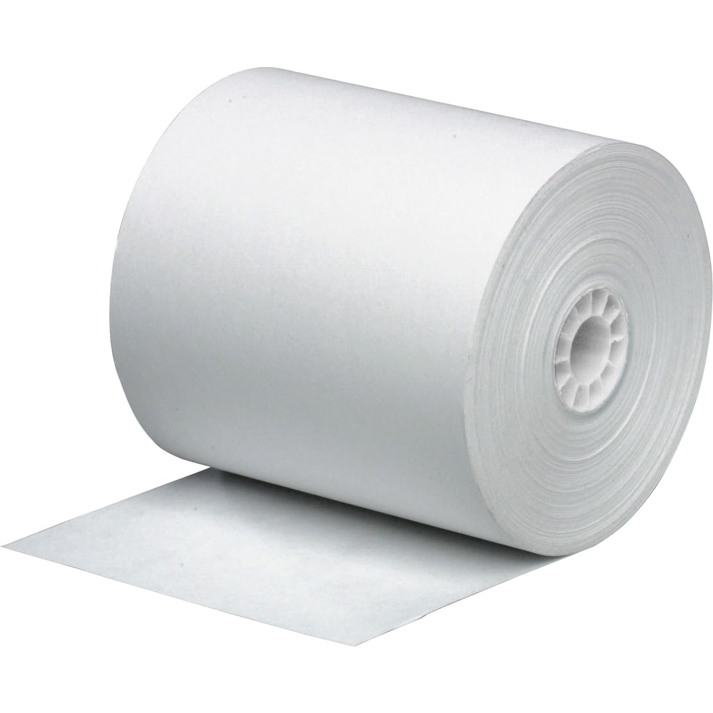 Business Source 1-Ply Pack Adding Machine Rolls - 3in x 165 ft - 12 / Pack - Sustainable Forestry Initiative (SFI) - Lint-free - White (Min Order Qty 4) MPN:31827
