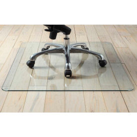 Lorell® Tempered Glass Chair Mat for Hard Floors and Carpets - 50