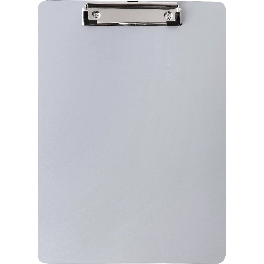 Business Source Plastic Clipboard - 8 1/2in x 11in Sheet Size - Plastic - Silver - 1 Each MPN:49265