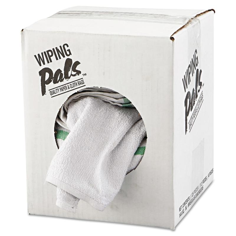 HOSPECO Counter Cloth/Bar Mop, 17in x 15 1/2in, White, 12 Cloths Per Bag, Carton Of 5 Bags MPN:536-60-5DZBX