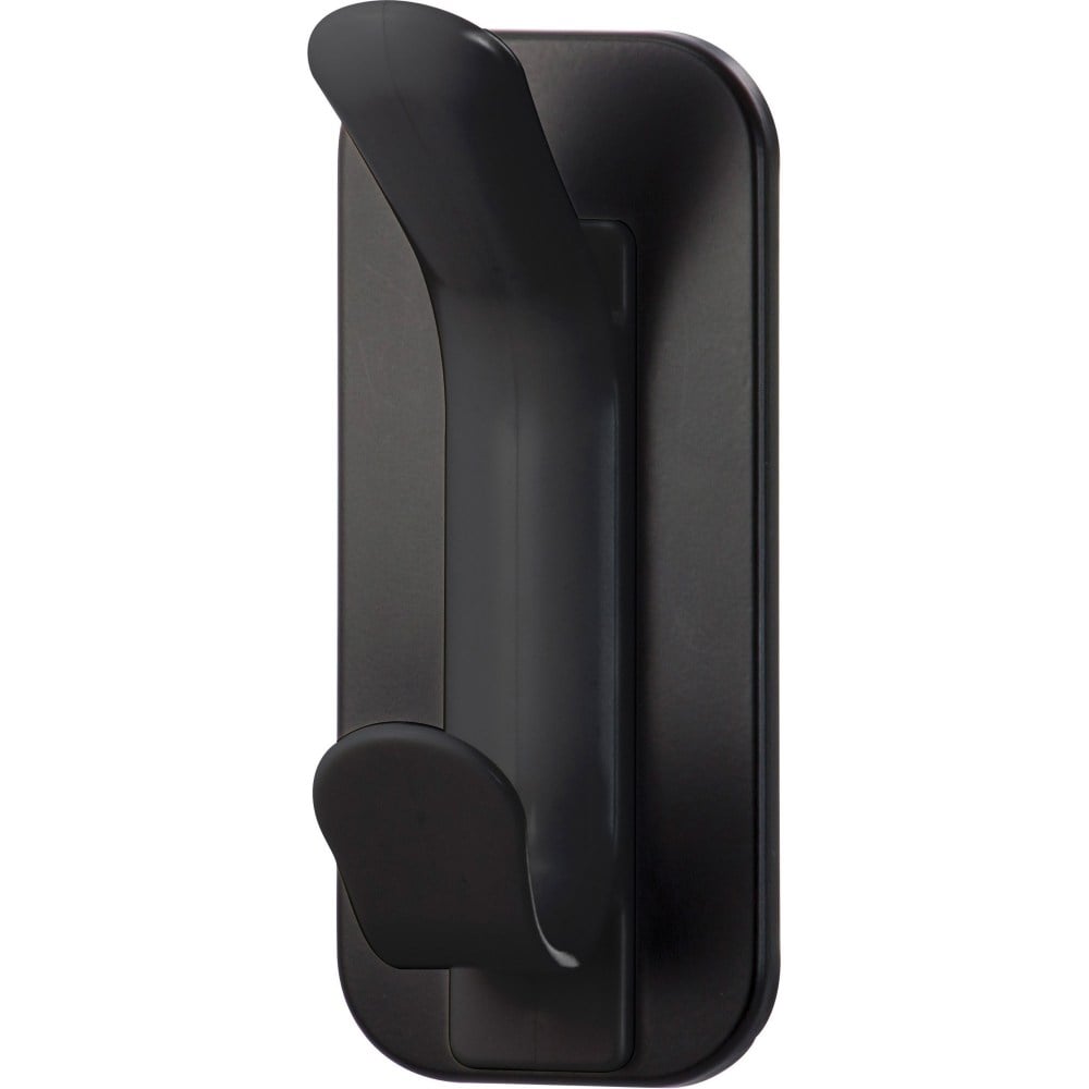 Lorell Magnetic Double Coat Hook, 2-1/4inH x 2-1/2inW x 5inD, Black (Min Order Qty 3) MPN:LLR02872