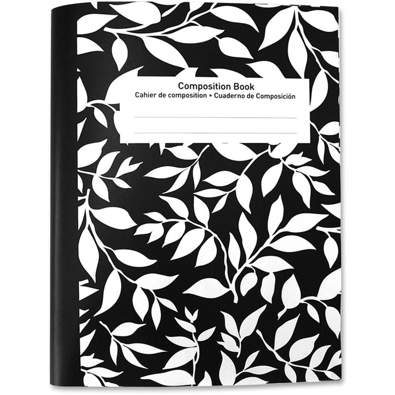 Sparco Composition Notebook, 7 1/2in x 10in, College Ruled, 80 Sheets, Black Marble (Min Order Qty 18) MPN:65277