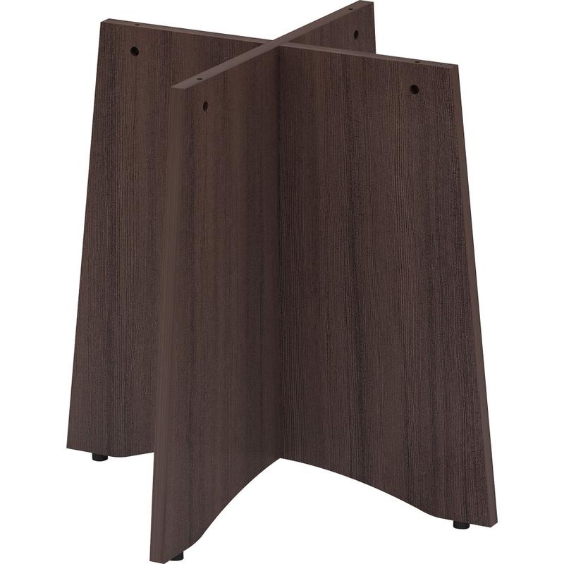Lorell Laminate Conference Table X-Shape Base, Espresso MPN:18257