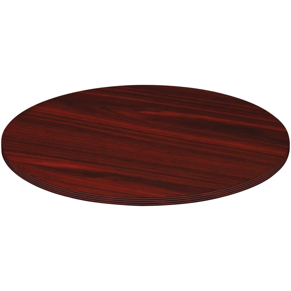 Lorell Chateau Series Round Conference Table Top, 42inW, Mahogany MPN:34352