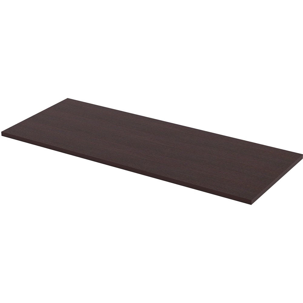 Lorell Quadro Sit-To-Stand Laminate Table Top, 60inW x 24inD, Espresso MPN:59636
