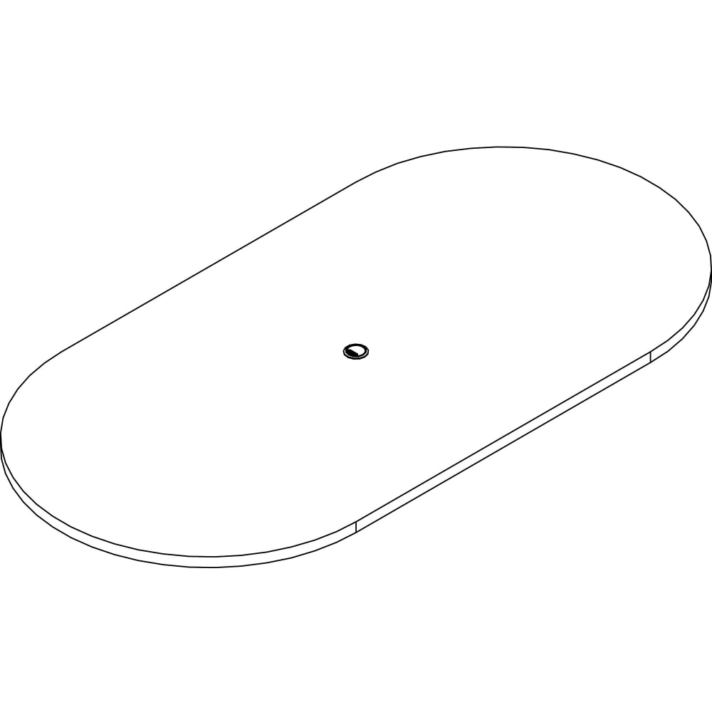 Lorell Prominence 2.0 Racetrack Conference Tabletop - Mahogany Racetrack MPN:PRT4896MY