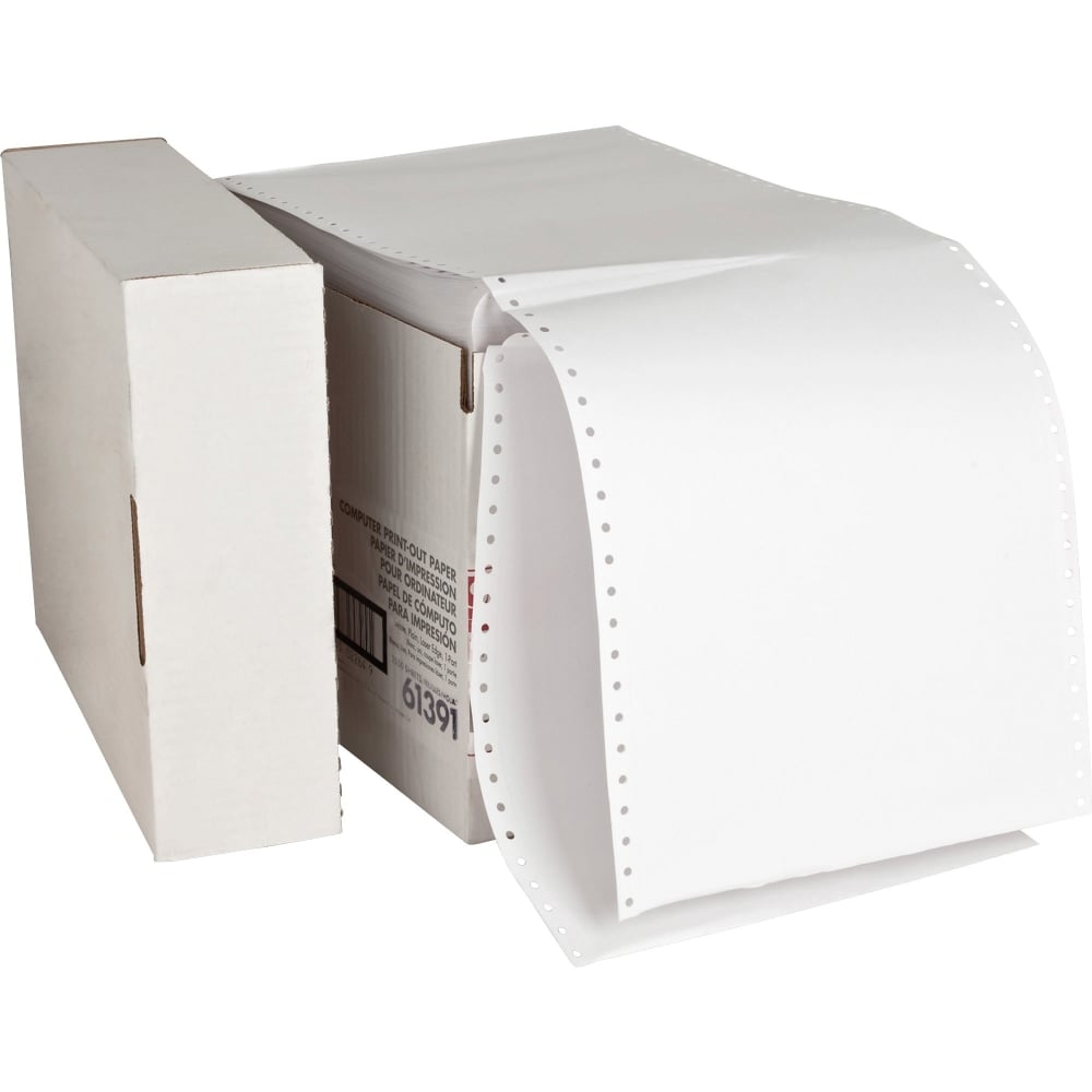 Sparco Continuous Paper, 9 1/2in x 11in, 20 Lb, White, Carton Of 2,550 Forms MPN:61391