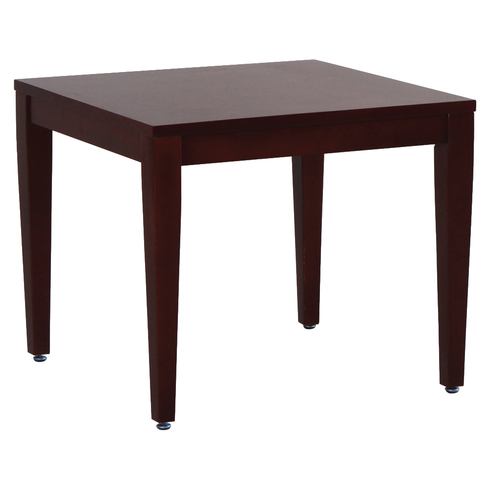 Lorell 24inW Solid Wood Corner Desk Table, Mahogany MPN:59543