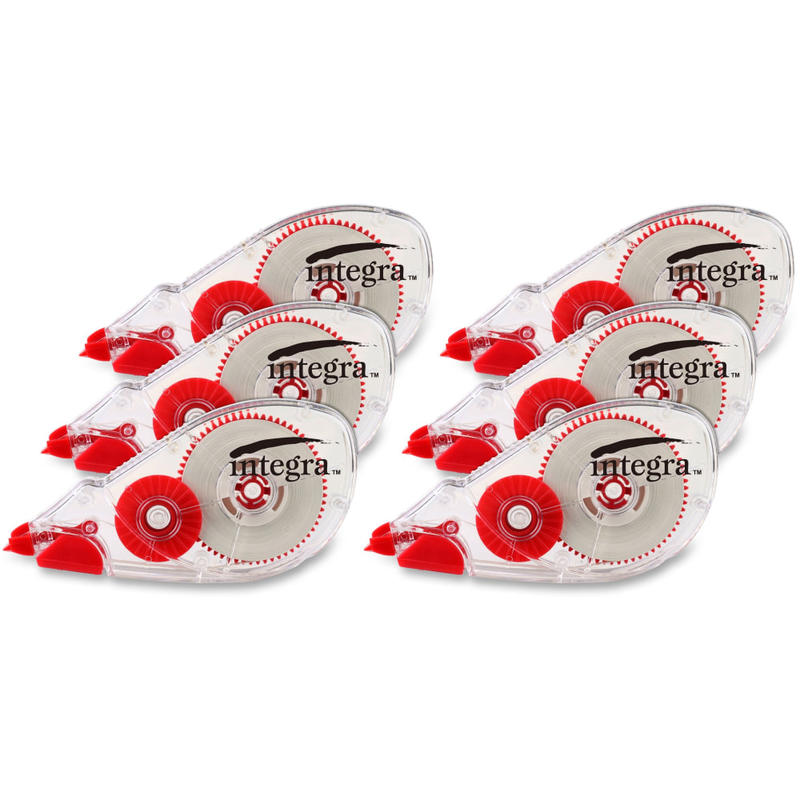 Integra Dispensing Correction Tape - Holds Total 1 Tape(s) - White - 6 / Pack MPN:60239