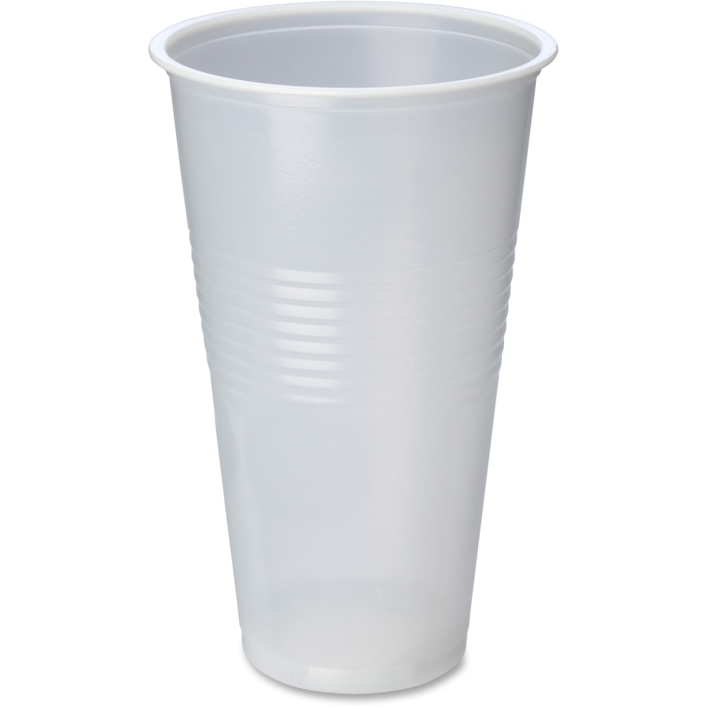 Genuine Joe 20 oz Transparent Beverage Cups - 20 fl oz - Clear - Plastic - Beverage, Picnic, Company, Event - 50/Bag - 12 / Carton MPN:10502