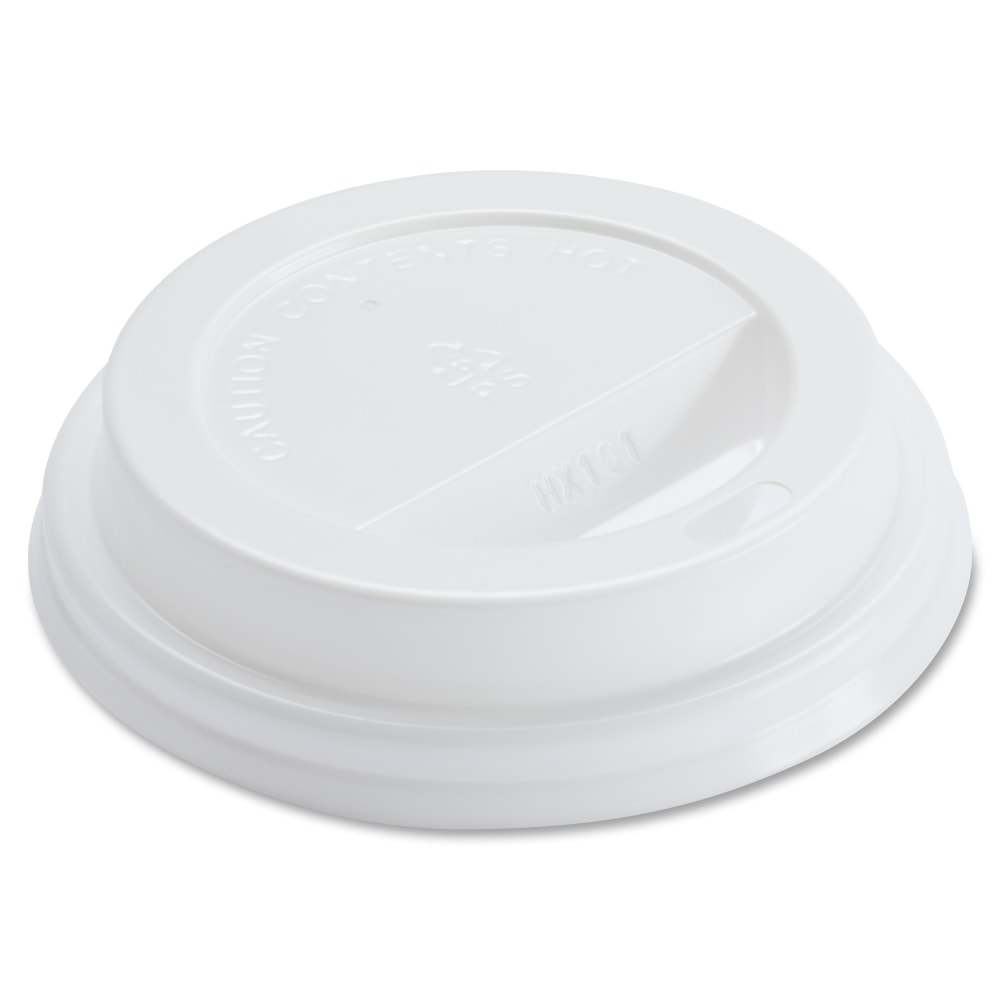 Genuine Joe Raised Siphole Hot Cup Lids - 1000 / Carton - White MPN:19052CT