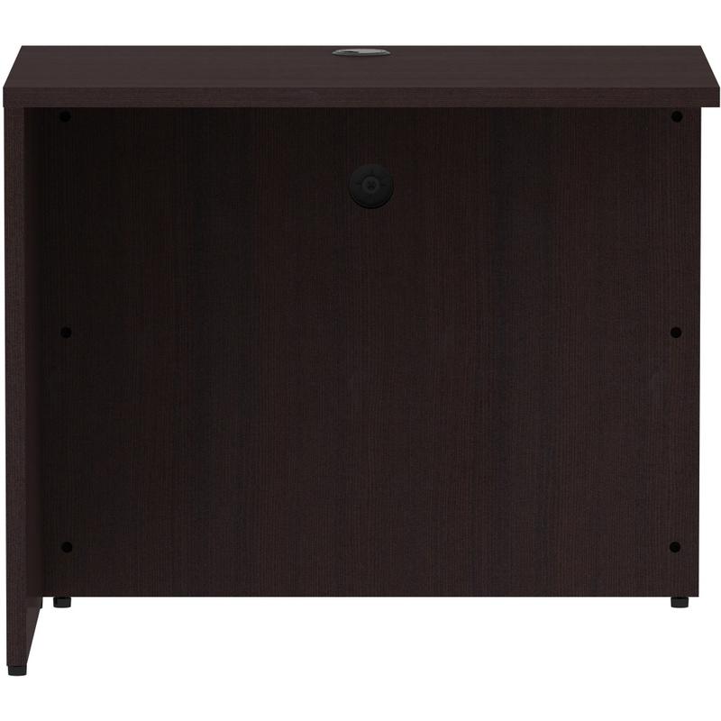 Lorell 35inW Desk Return Shell, Espresso MPN:18263