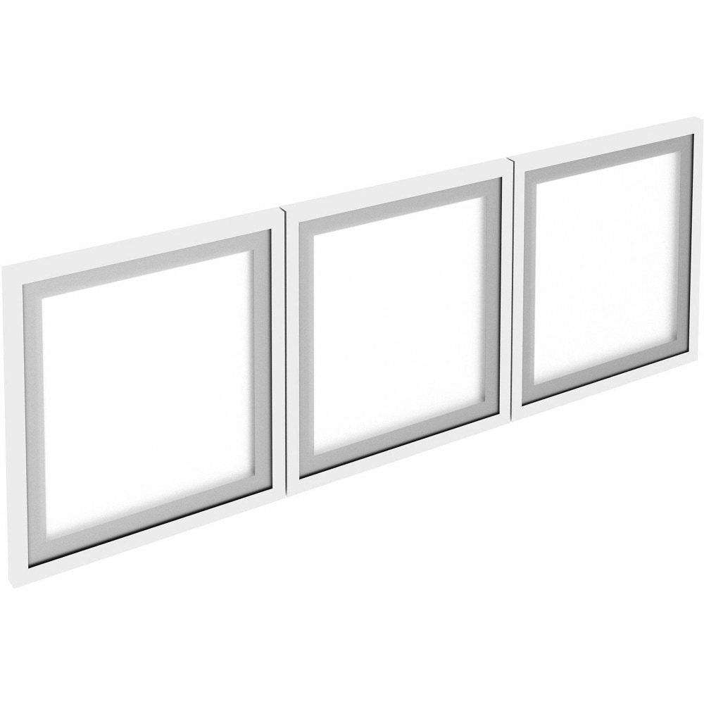 Lorell Desk-Mount 48in Hutch Frosted Glass Door, Finish: Frost, For Hutch MPN:59710