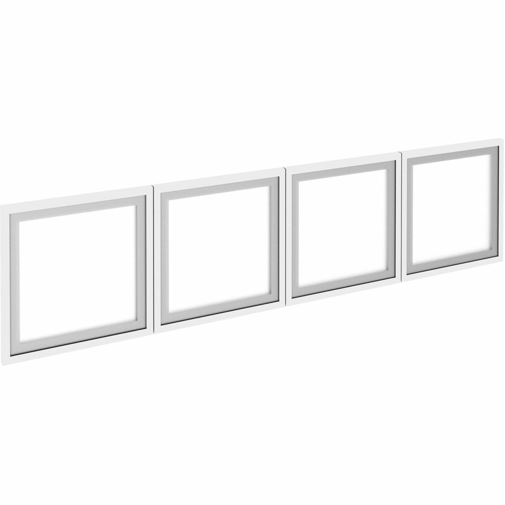 Lorell Desk-Mount 66in Hutch Frosted Glass Door, Finish: Frost, For Hutch MPN:59712