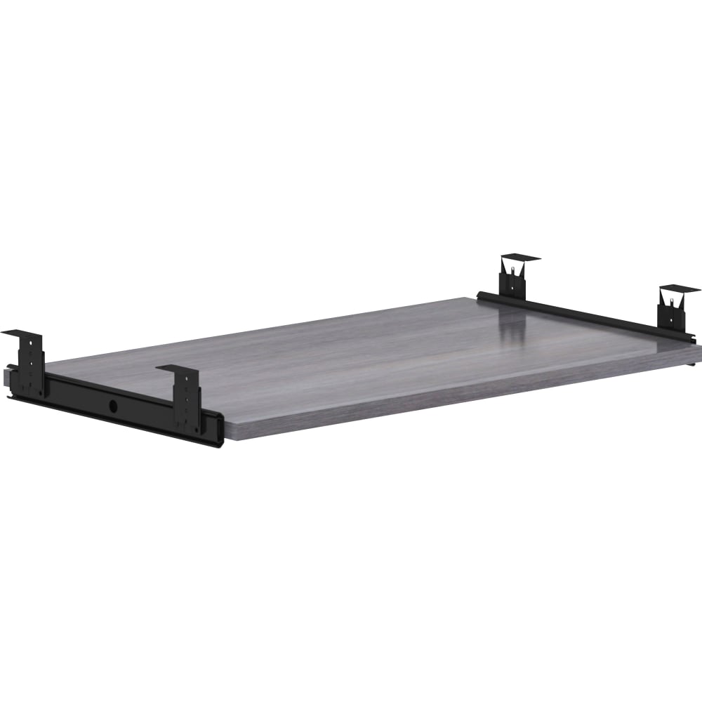 Lorell Essential Keyboard Tray, 13/16inH x 26inW x 15-7/16inD, Weathered Charcoal MPN:LLR69567