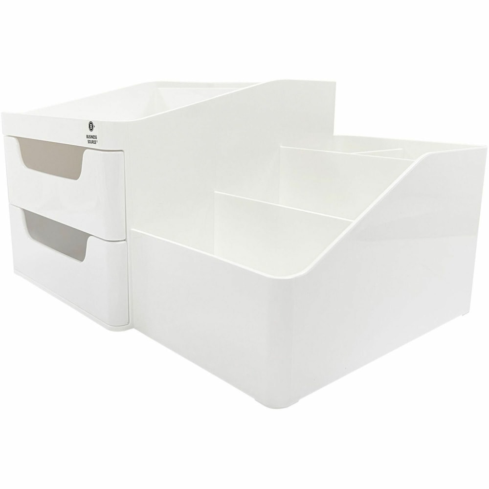 Business Source Multi-Grid Desktop Organizer - 7 Compartment(s) - 2 Drawer(s) - 5.70inx10.70inx 7.60in Depth - 11880 MPN:11880