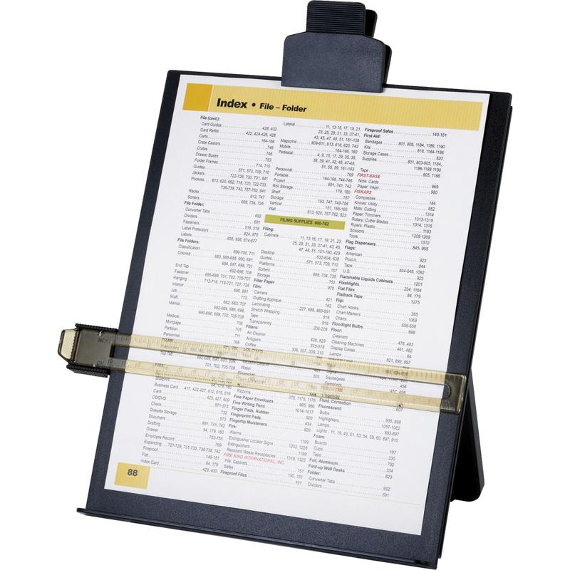 Sparco Easel Document Holder with Highlight Guide - 1 Each - Black MPN:38952