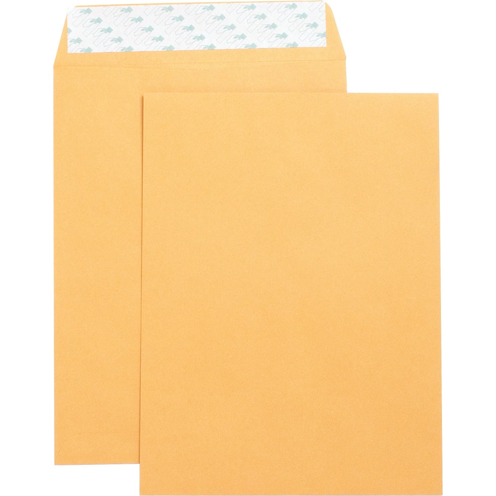 Business Source Self Adhesive Kraft Catalog Envelopes - Catalog - 9in Width x 12in Length - 28 lb - Self-sealing - Brown Kraft - Kraft - 250 / Box MPN:42120