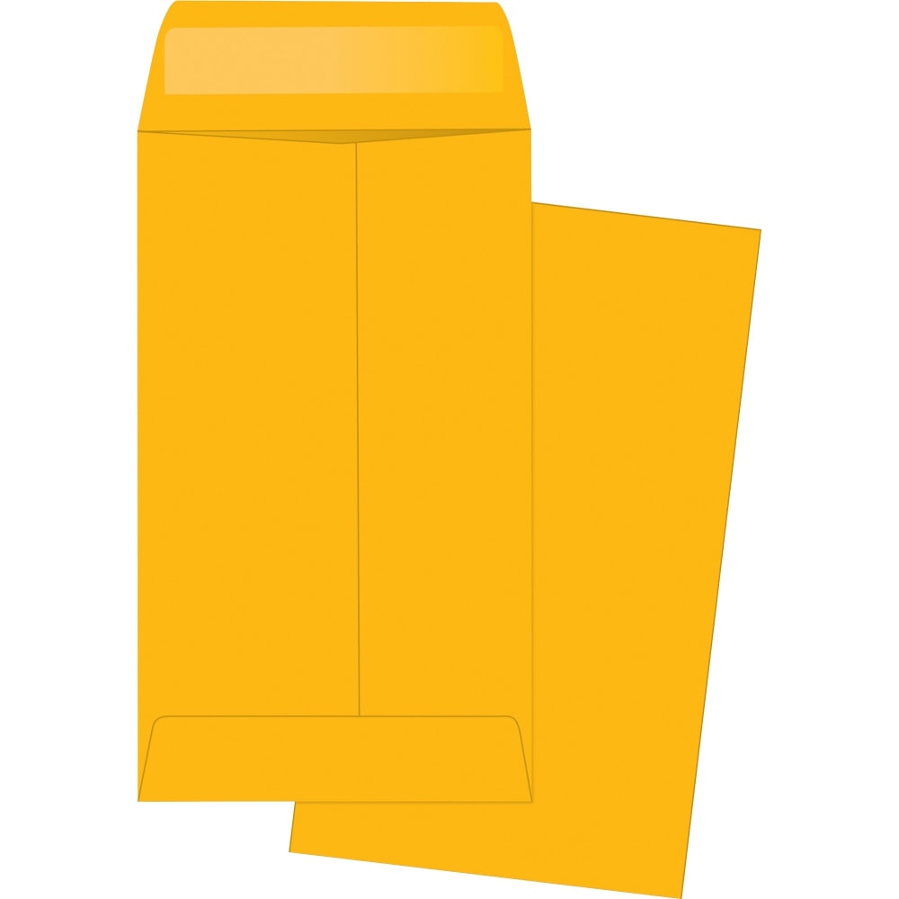 Business Source Small Coin Kraft Envelopes - Coin - #3 - 2 1/2in Width x 4 1/4in Length - 20 lb - Gummed - Brown Kraft - Kraft - 500 / Box MPN:04441