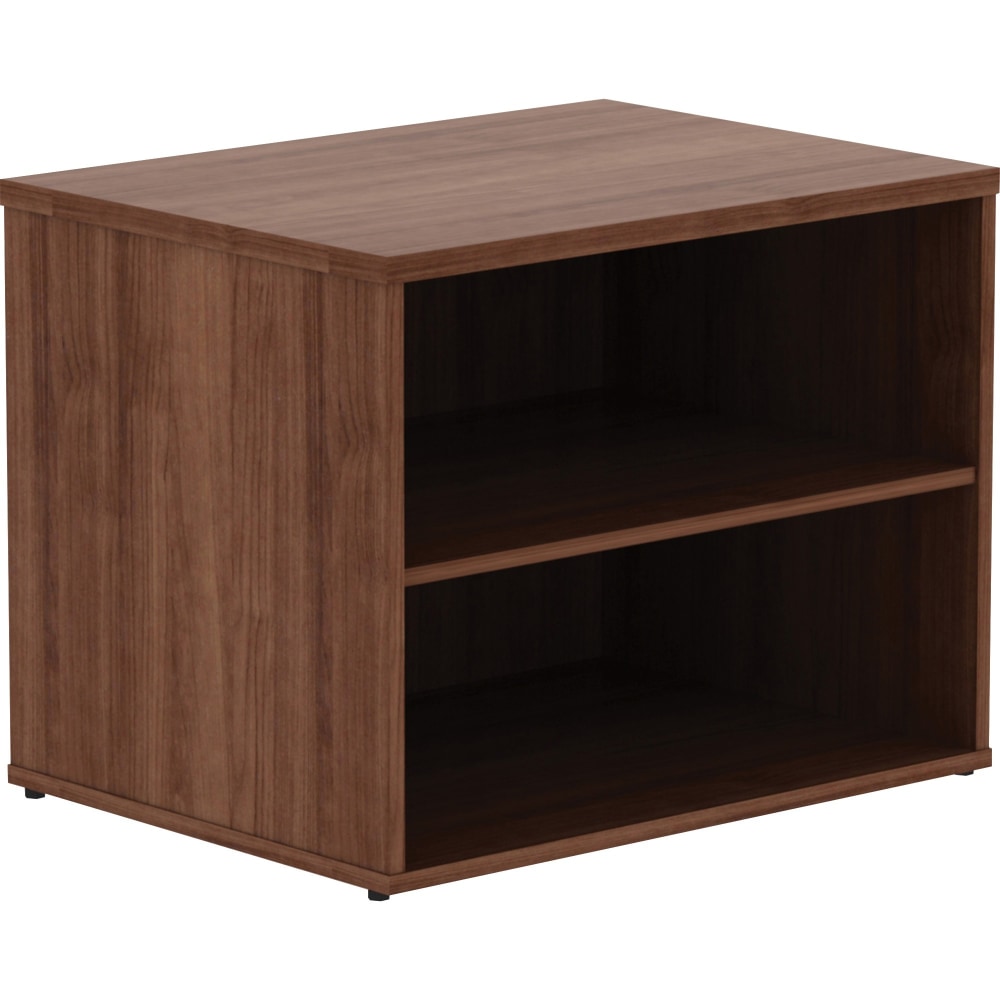 Lorell 29-1/2inW File Storage Cabinet Credenza Computer Desk, Walnut MPN:16232