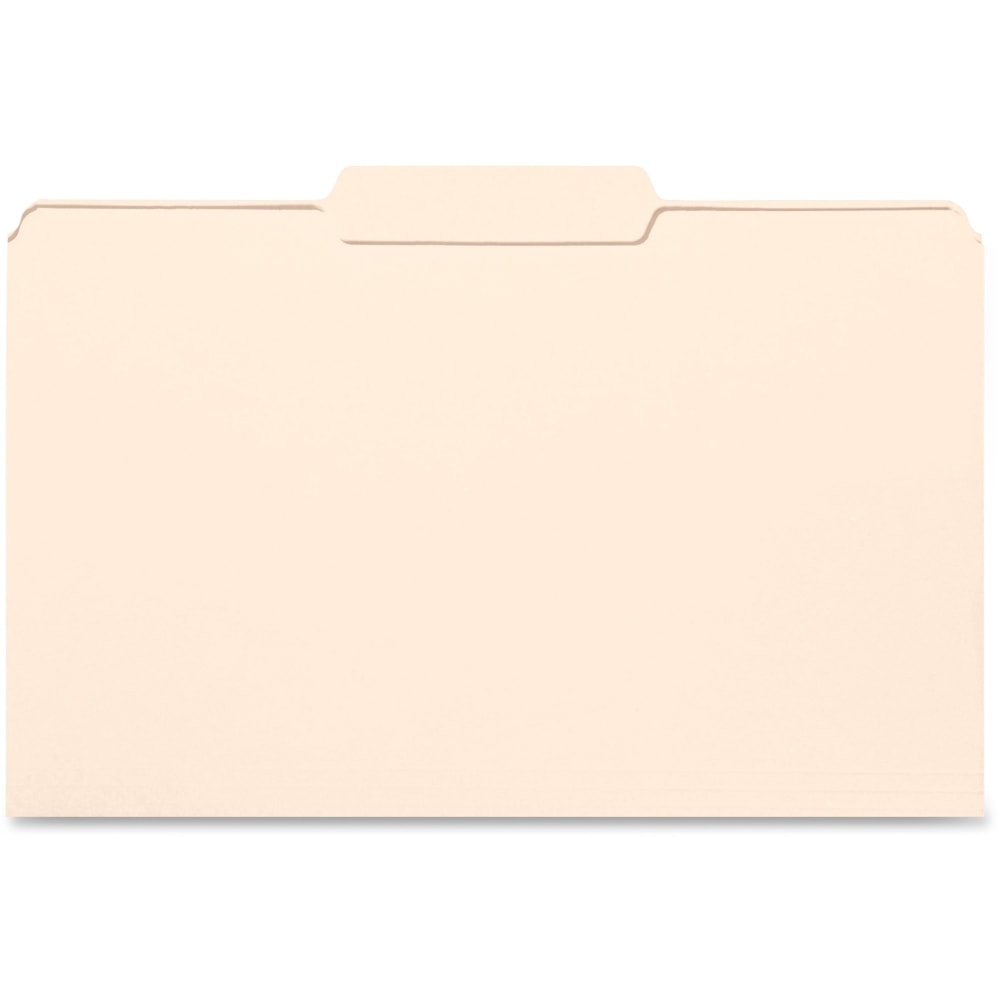 Business Source 1/3 Tab Cut Legal Top Tab File Folders - 8 1/2in x 14in - 3/4in Expansion - Stock - Manila - 100 / Box, 99725 MPN:99725