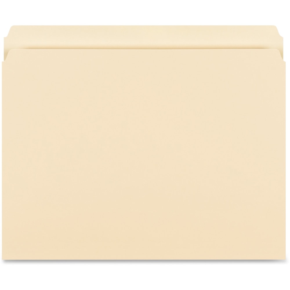 Business Source Straight-Cut 1-ply Tab Heavyweight File Folders - Letter - 8 1/2inx11in Sheet Size - Straight Tab Cut - 16518 MPN:16518
