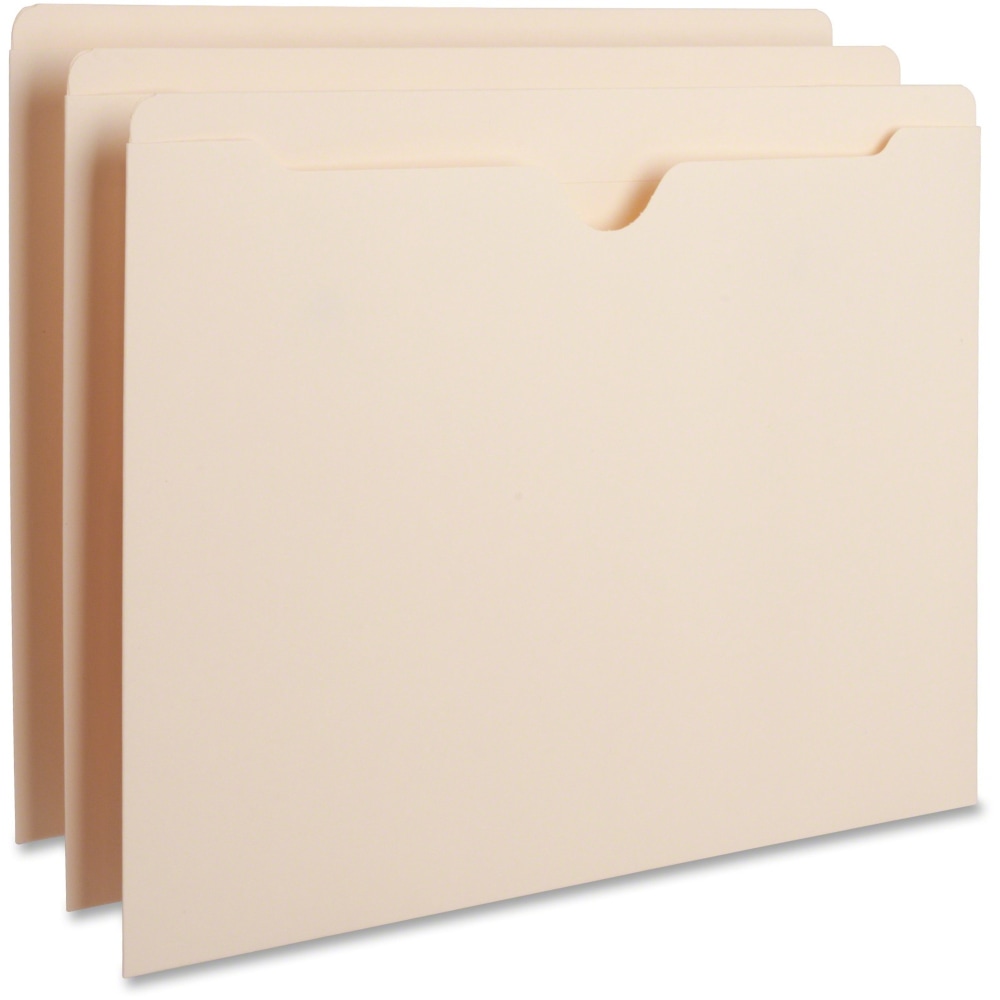 Business Source Manila Flat File Pockets, 8 1/2in x 11in, Manila, Box Of 100 MPN:65796