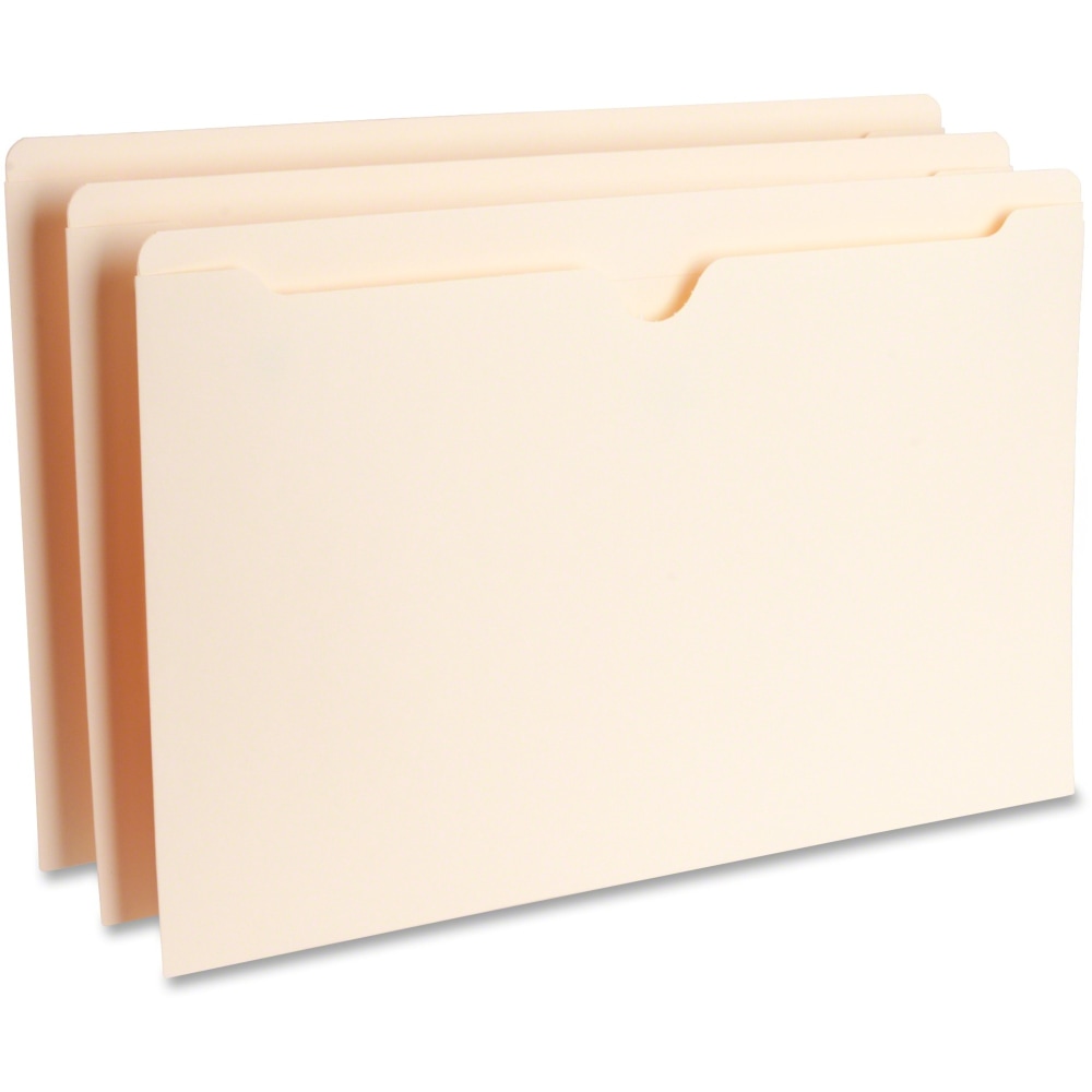 Business Source Legal Recycled File Pocket - 8 1/2in x 14in - 11 pt. - Manila - 10% Recycled - 100/Box - 65800 MPN:65800
