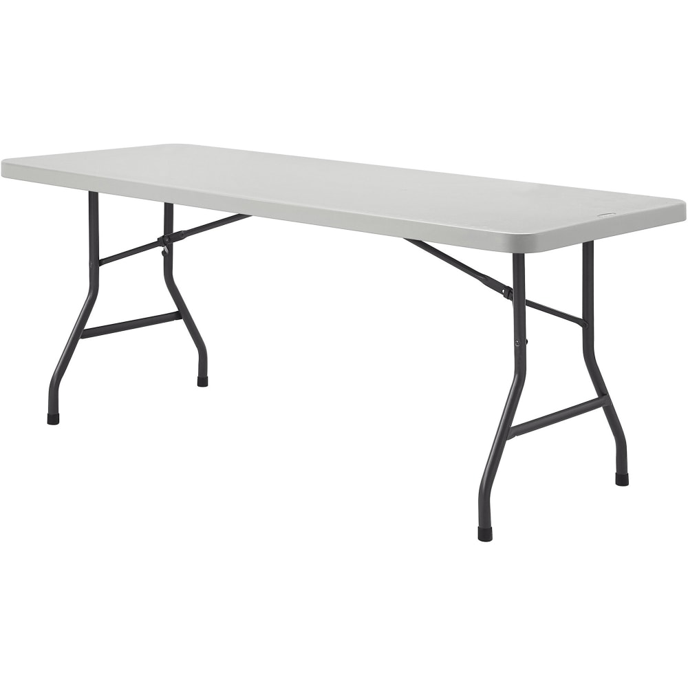 Lorell Ultra-Lite Economy Folding Table, 29-3/10inH x 96inW x 30inD, 1000 Lb Capacity, Gray MPN:12348