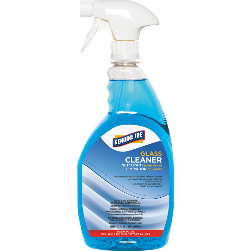 Genuine Joe Non-Ammoniated Glass Cleaner Spray, 32 Oz Bottle MPN:99681
