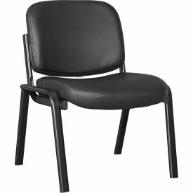 Lorell® Deluxe Leather Guest Armless Chair 23-3/4