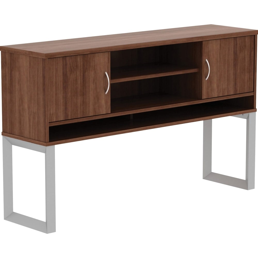 Lorell Relevance Freestanding Hutch, Walnut MPN:16240